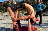 Student Teaching Yoga